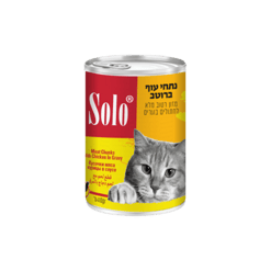 SOLO סולו שימורי חתול עוף נתחים