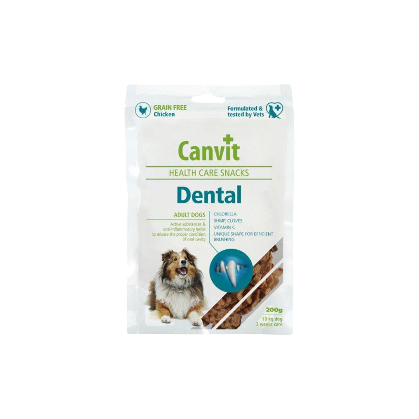 Canvit קנביט חטיף לכלבים "דנטל" עוף