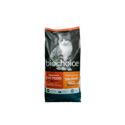 Bio Choice ביוצ'ויס מזון יבש לחתול בוגר בטעם סלמון ואורז