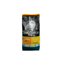 Bio Choice ביוצ'ויס מזון יבש לחתול מסורס בטעם עוף