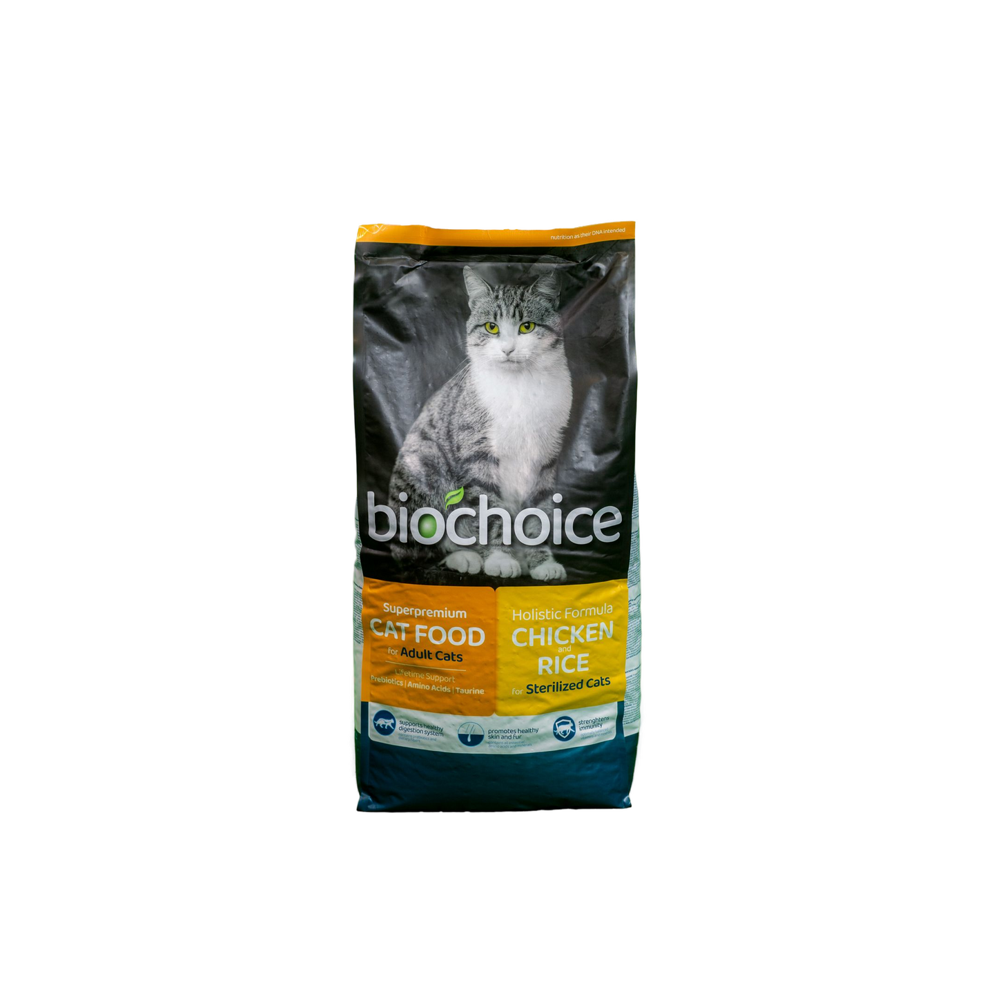 Bio Choice ביוצ'ויס מזון יבש לחתול מסורס בטעם עוף