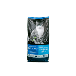 Bio Choice ביוצ'ויס מזון יבש לחתול מסורס בטעם סלמון