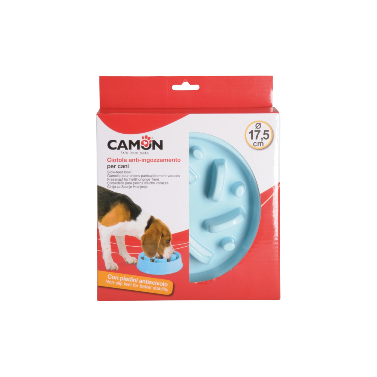 CAMON קמון קערת האכלה איטית לכלב 17.5 ס"מ