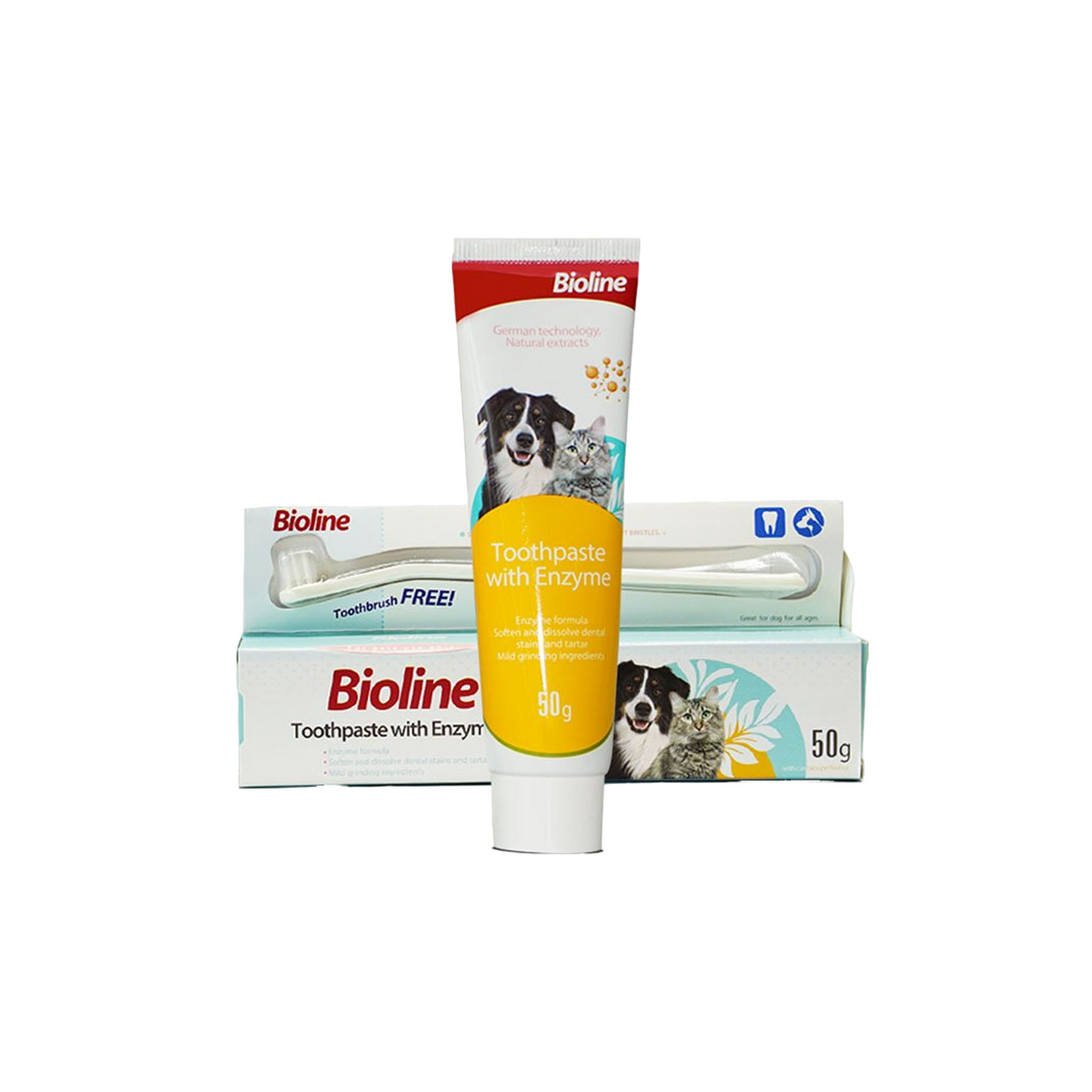 Bioline ביוליין משחה אנזימטית + מברשת