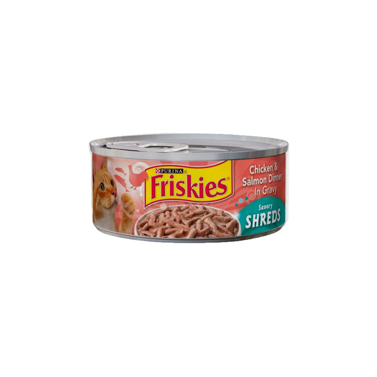 Friskies שימורי פריסקיז נתחי עוף וסלמון ברוטב