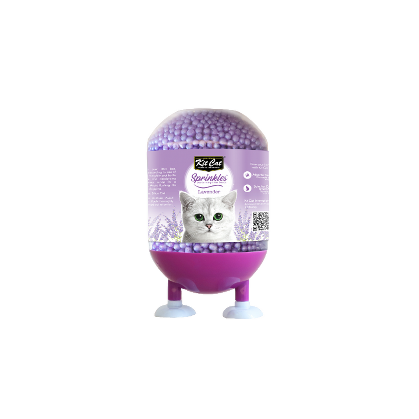 Kit Cat קיט קט ספרינקלס דאודורנט לחול בריח לוונדר