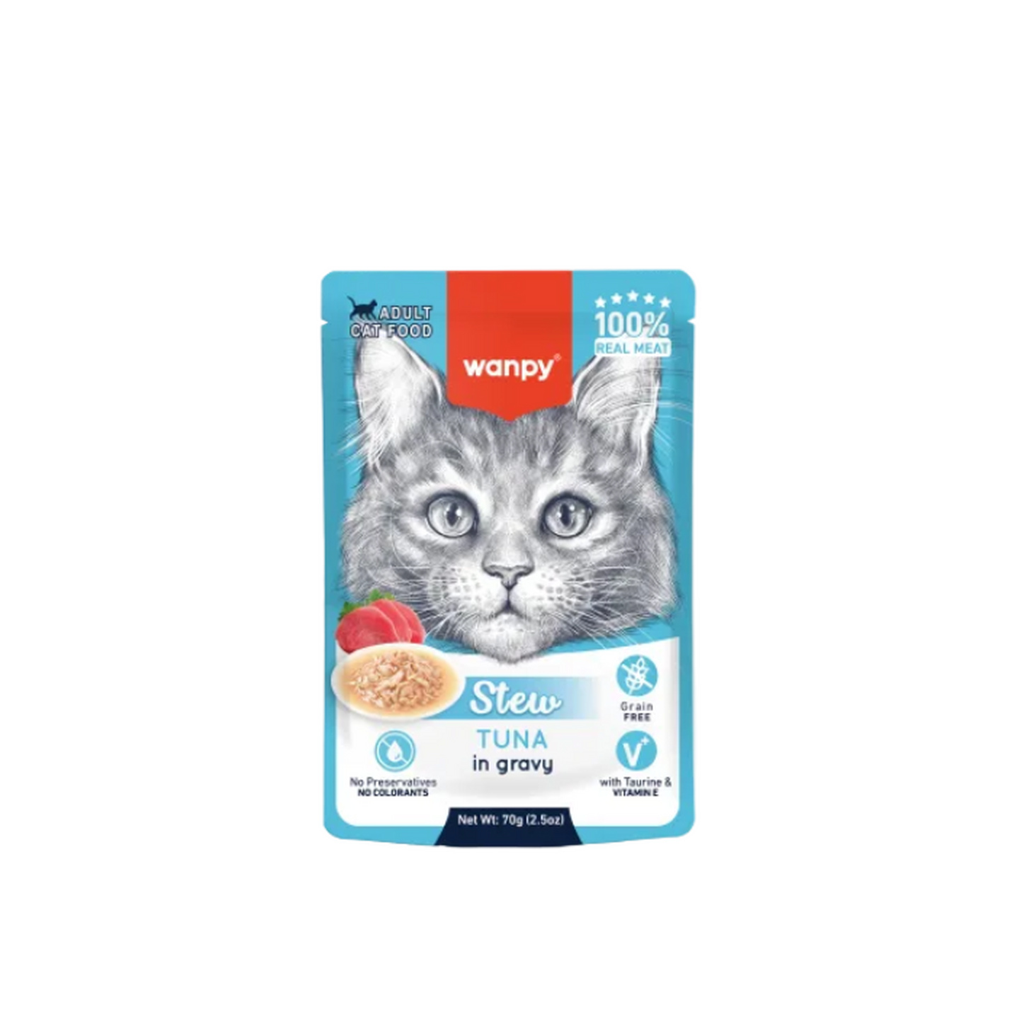 Wanpy וואנפי חתיכות עוף ובקלה בג'לי לחתול