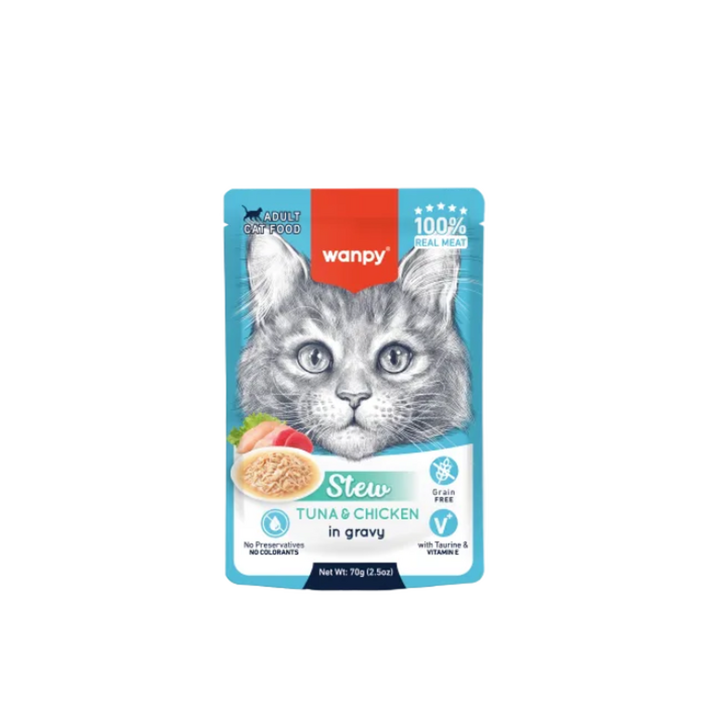 Wanpy וואנפי פטה טונה ועוף לגור חתולים
