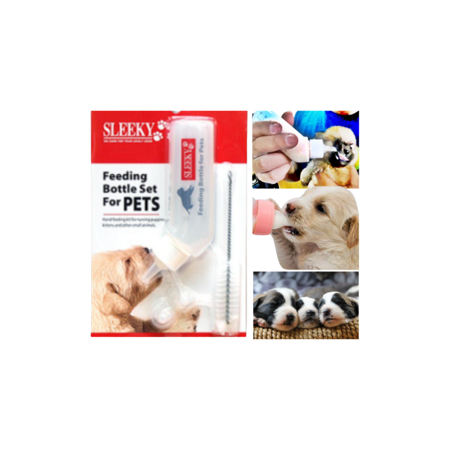 Sleeky סליקי ערכת הנקה לכלבים