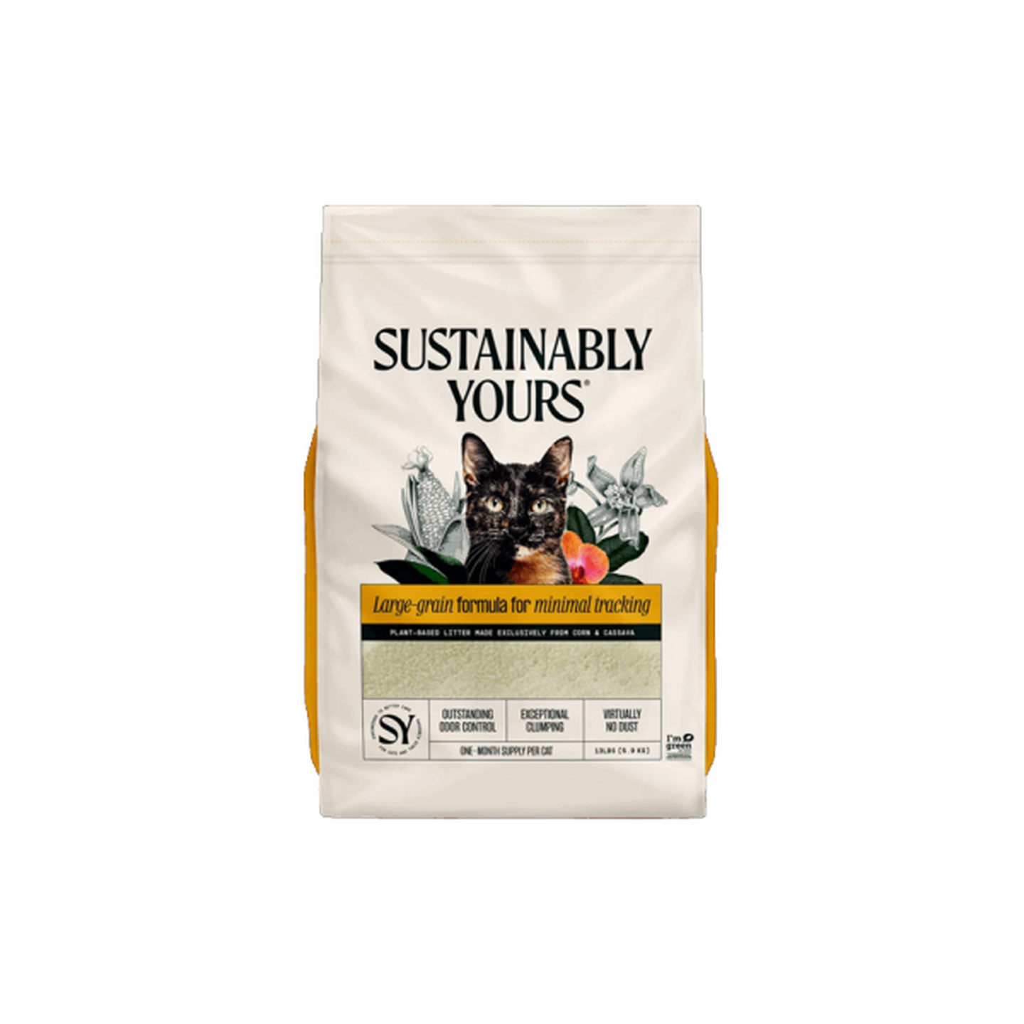 sustainably yours ססטנבלי יורס חול מתגבש לחתולים גרגירים עבים