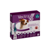 Vectra 3D ווקטרה לכלב קטן 4-10 ק"ג | 3 אמפולות נגד פרעושים וקרציות