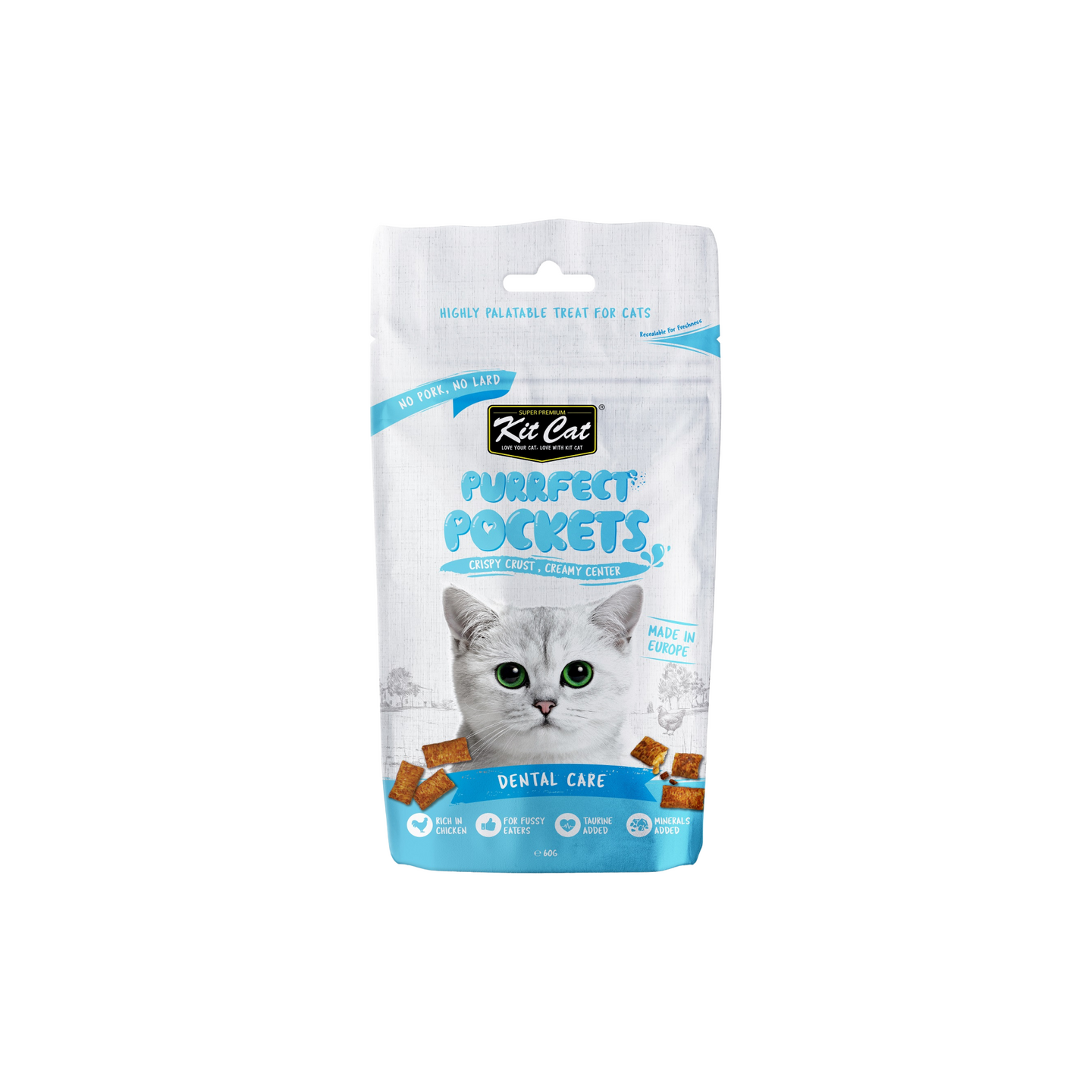 KIT CAT קיט קט כריות עוף לחתול דנטל קייר