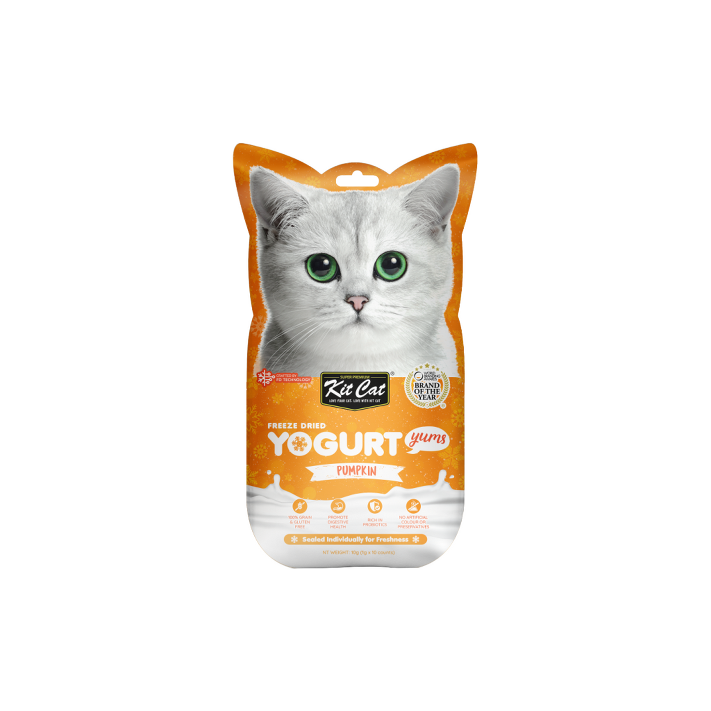 Kit Cat קיט קט חטיף יוגורט מיובש בהקפאה בטעם דלעת