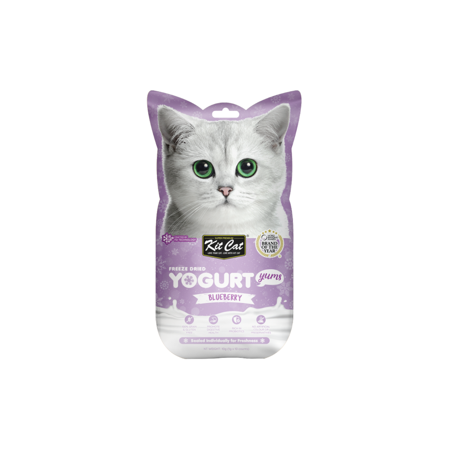 Kit Cat קיט קט חטיף יוגורט מיובש בהקפאה בטעם אוכמניות