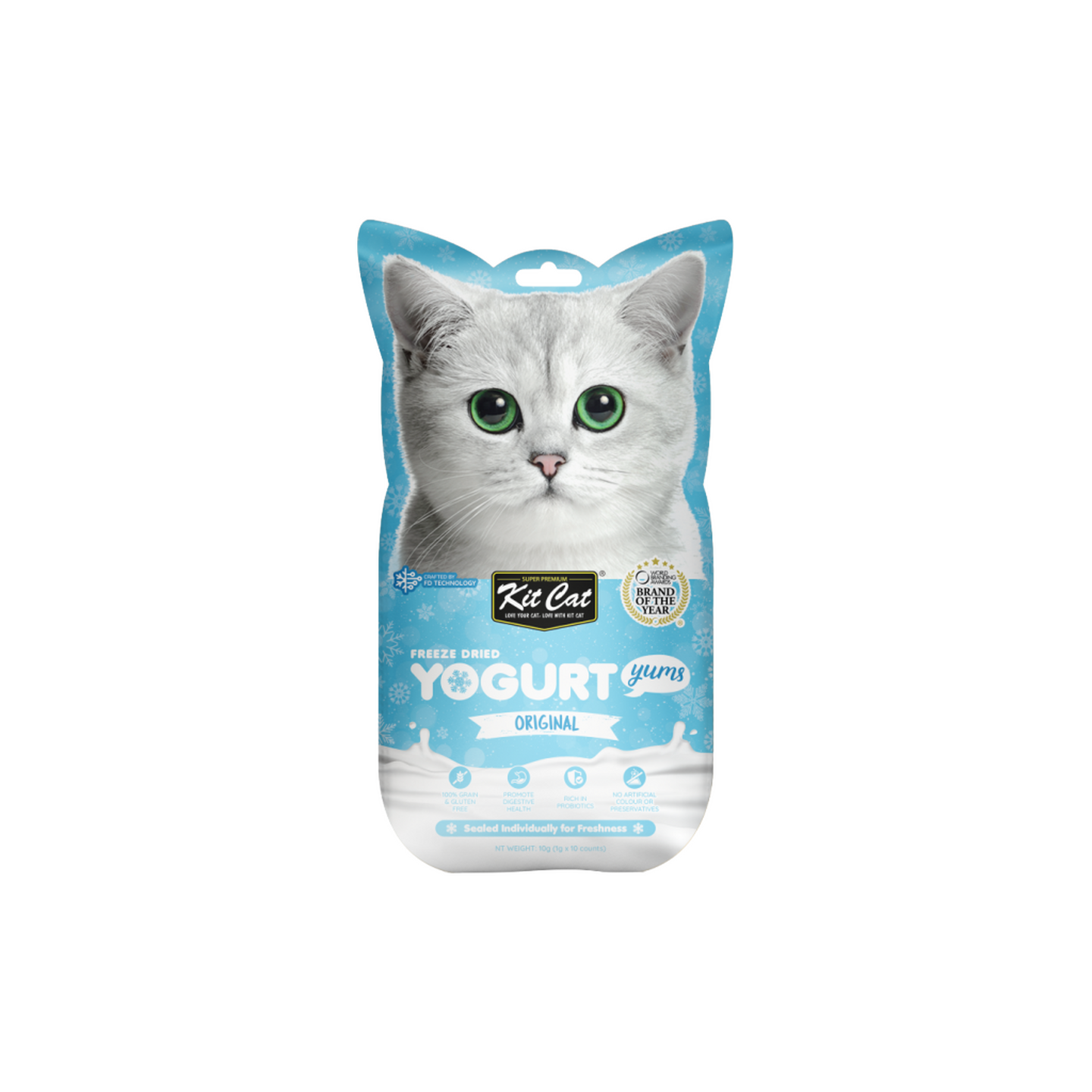 Kit Cat קיט קט חטיף יוגורט מיובש בהקפאה בטעם טבעי