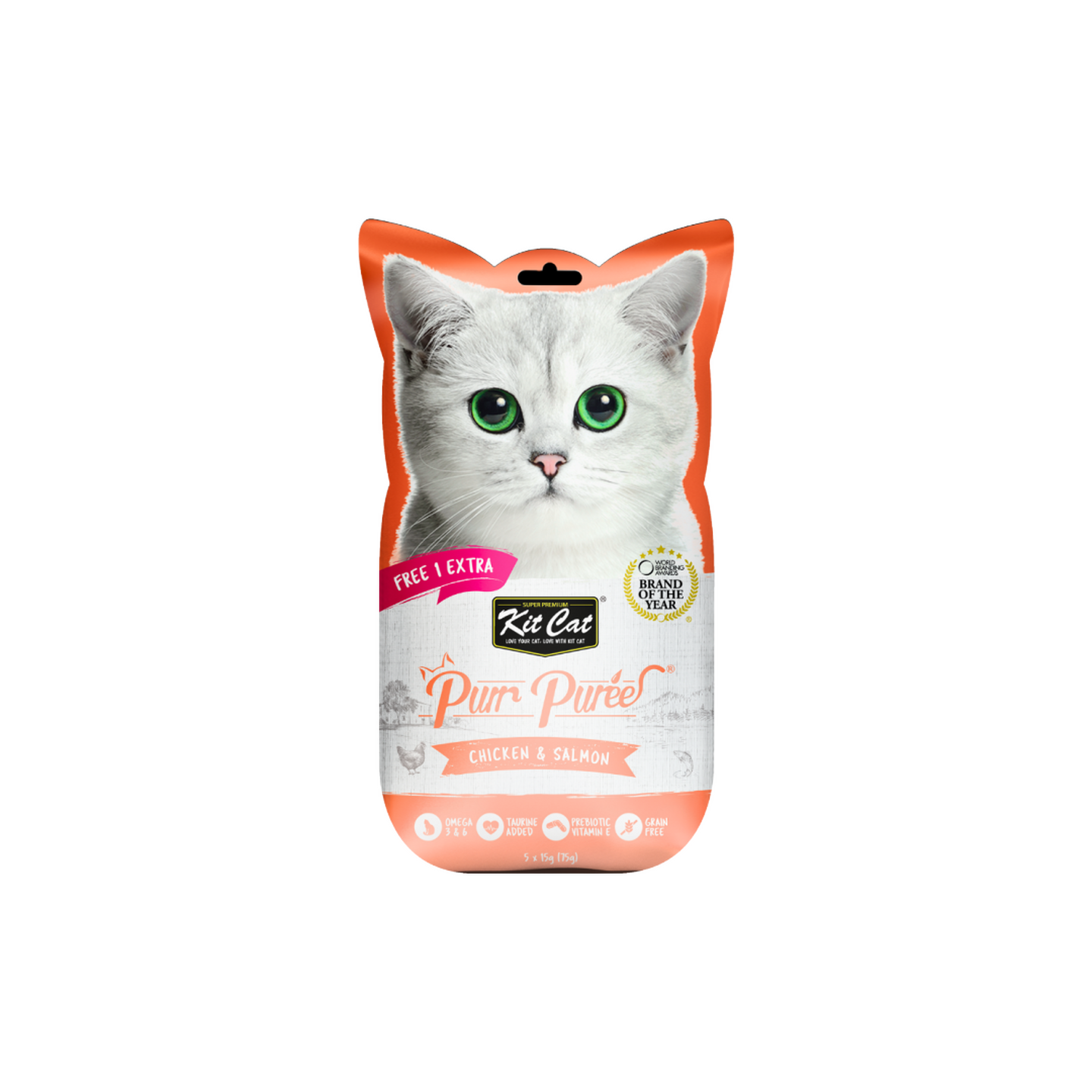 Kit Cat קיט קט סטיקים עוף וסלמון