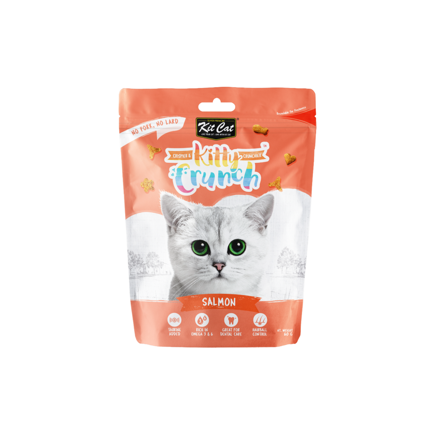 Kit Cat קיט קט קיטי קראנץ' חטיף סלמון