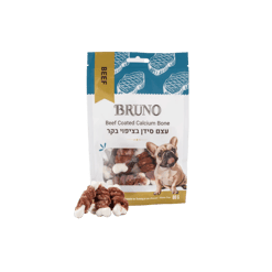 BRUNO ברונו חטיף עצם סידן בציפוי בקר לכלב