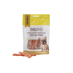 BRUNO ברונו חטיף מקלות עוף ואורז לכלב
