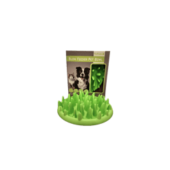 Pets Project קערה ירוקה להאכלה איטית לכלב ולחתול