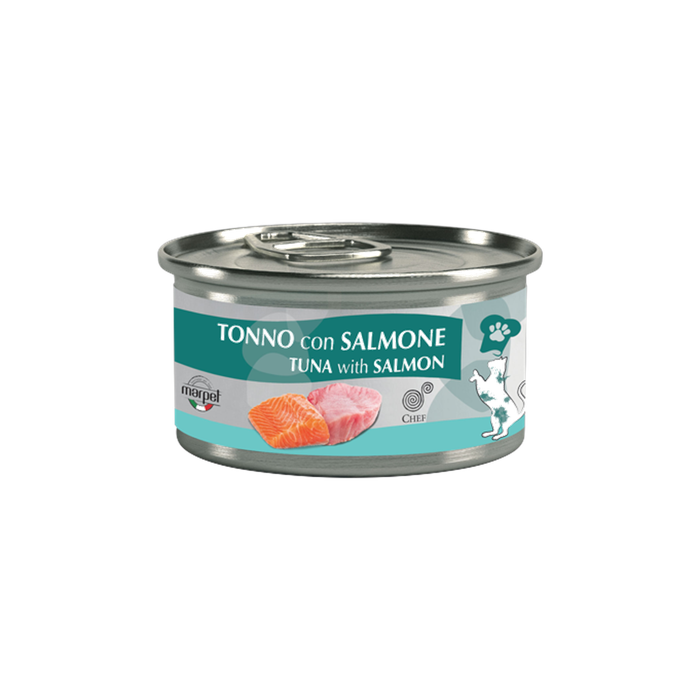 Chef שף מעדן טונה וסלמון שימורים לחתול