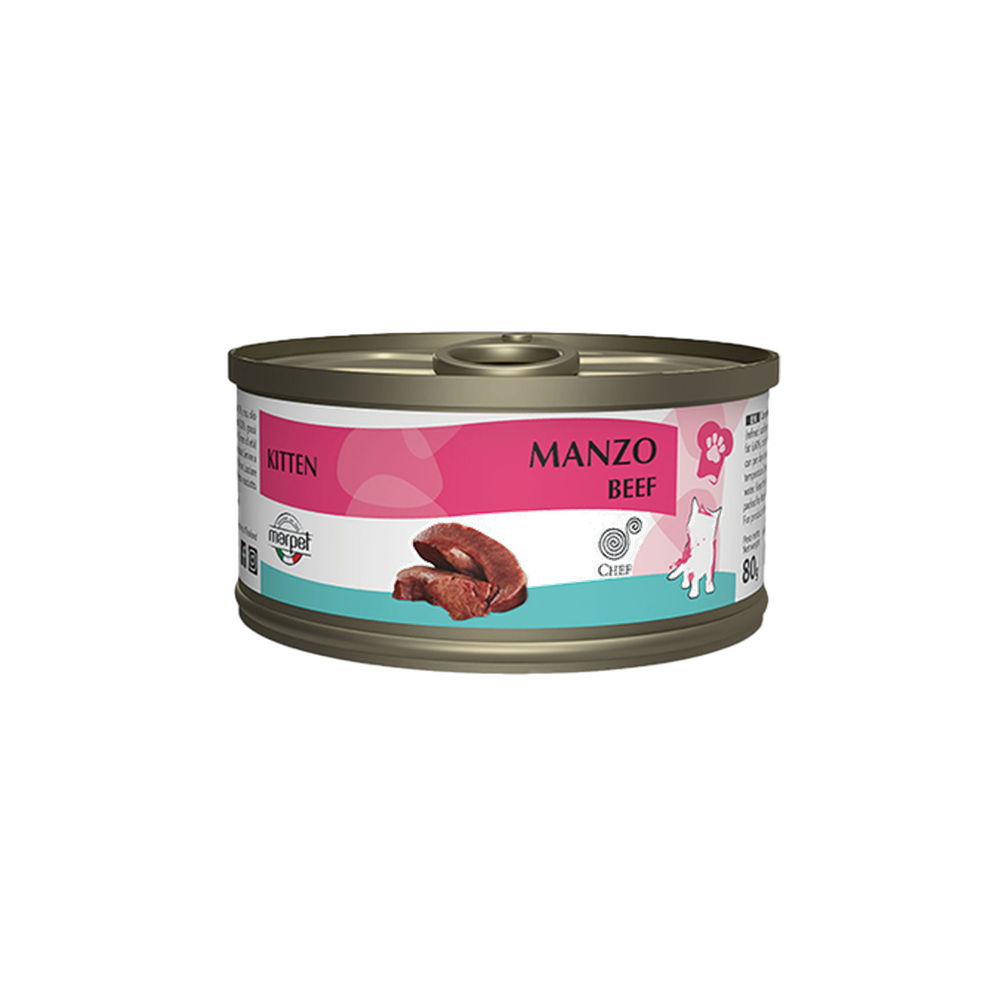 Chef שף מעדן לגורים בקר שימורים לחתול