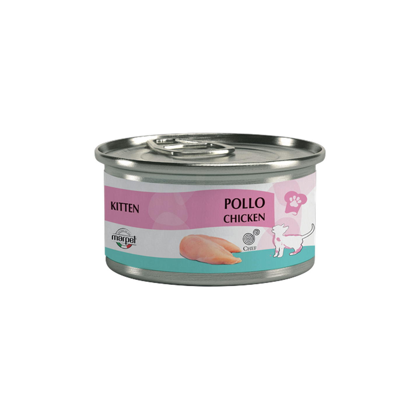 Chef שף מעדן לגורים עוף שימורים לחתול