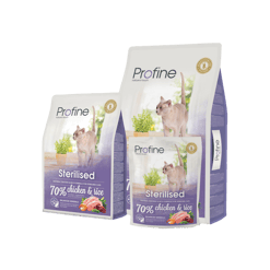 Profine פרופיין מזון לחתולים מסורסים עוף ואורז