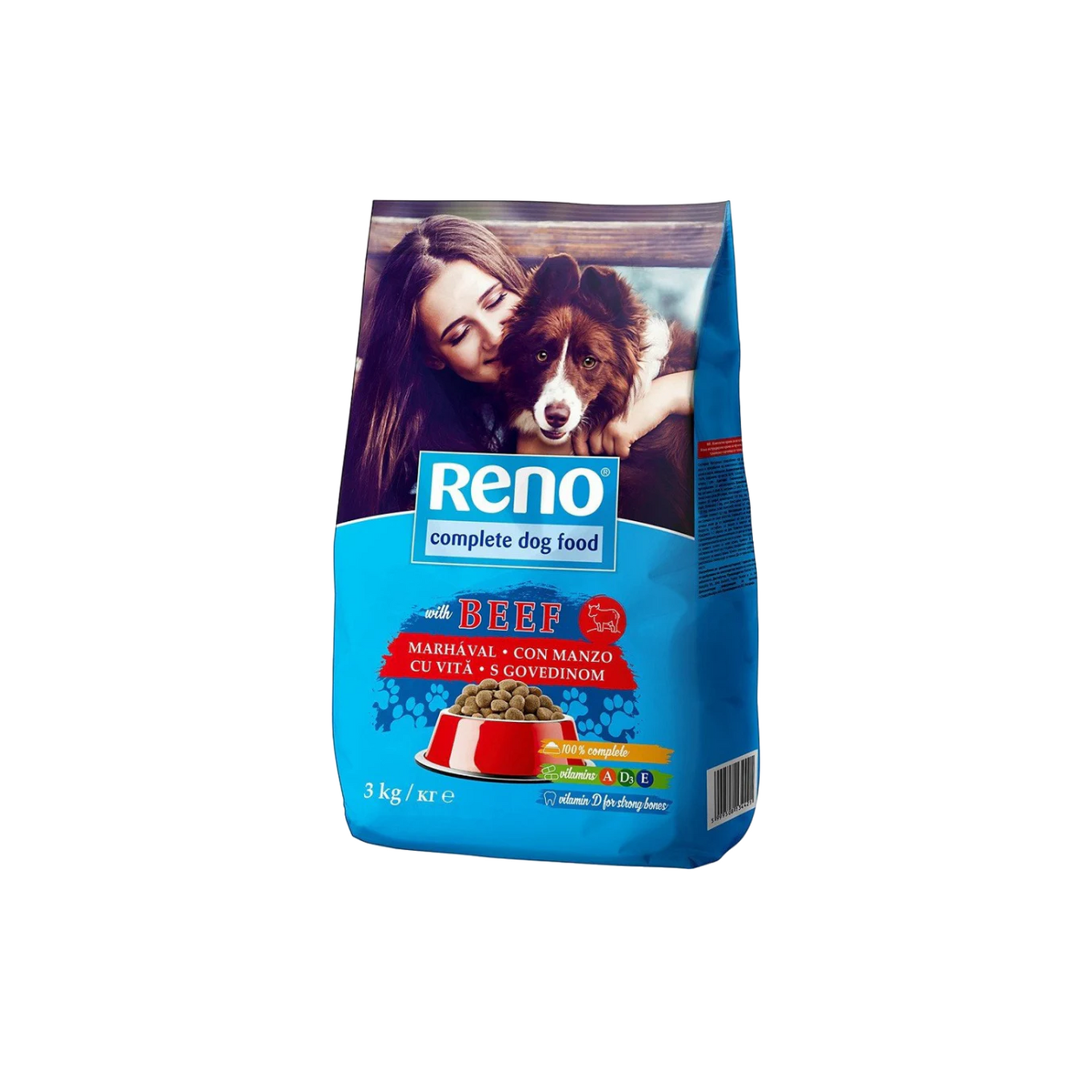 Reno רינו מזון יבש לכלבים בטעם בקר
