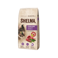 SHELMA שלמה מזון יבש לחתולים פרימיום ללא דגנים בקר טרי