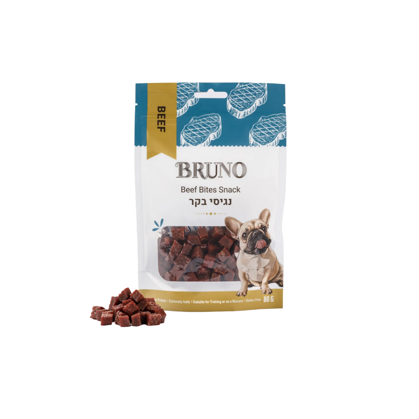 BRUNO ברונו חטיף נגיסי בקר לכלב