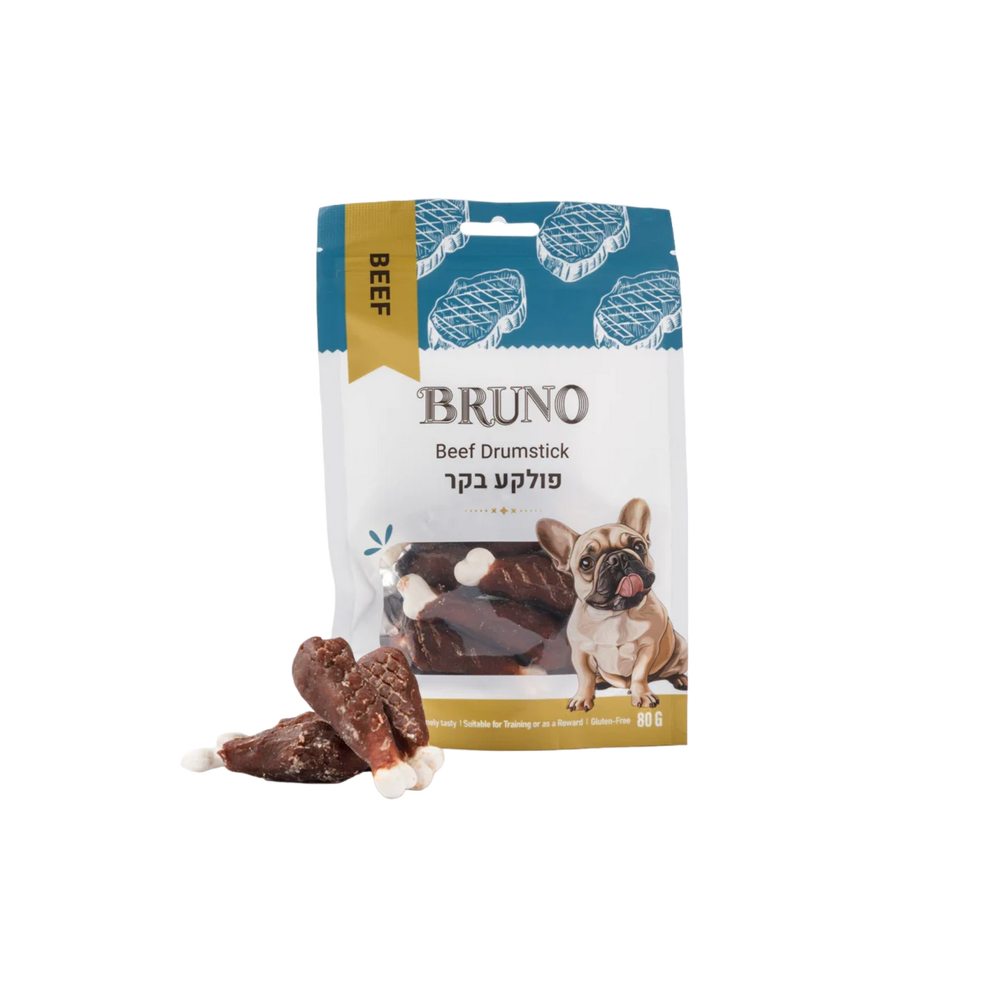 BRUNO ברונו חטיף פולקע בקר לכלב
