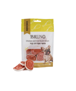 BRUNO ברונו חטיף סושי עוף ודג קוד לכלב