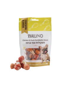 BRUNO ברונו חטיף משקולות עוף וברווז לכלב