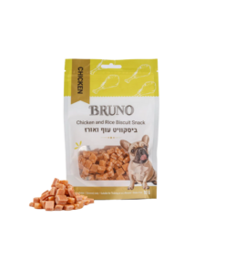 BRUNO ברונו חטיף ביסקוויט עוף ואורז לכלב