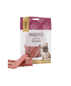 BRUNO ברונו חטיף פילה ברווז לכלב