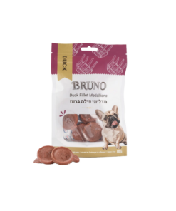 BRUNO ברונו חטיף מדליוני פילה ברווז לכלב
