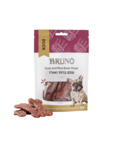 BRUNO ברונו חטיף עצם ברווז ואורז לכלב