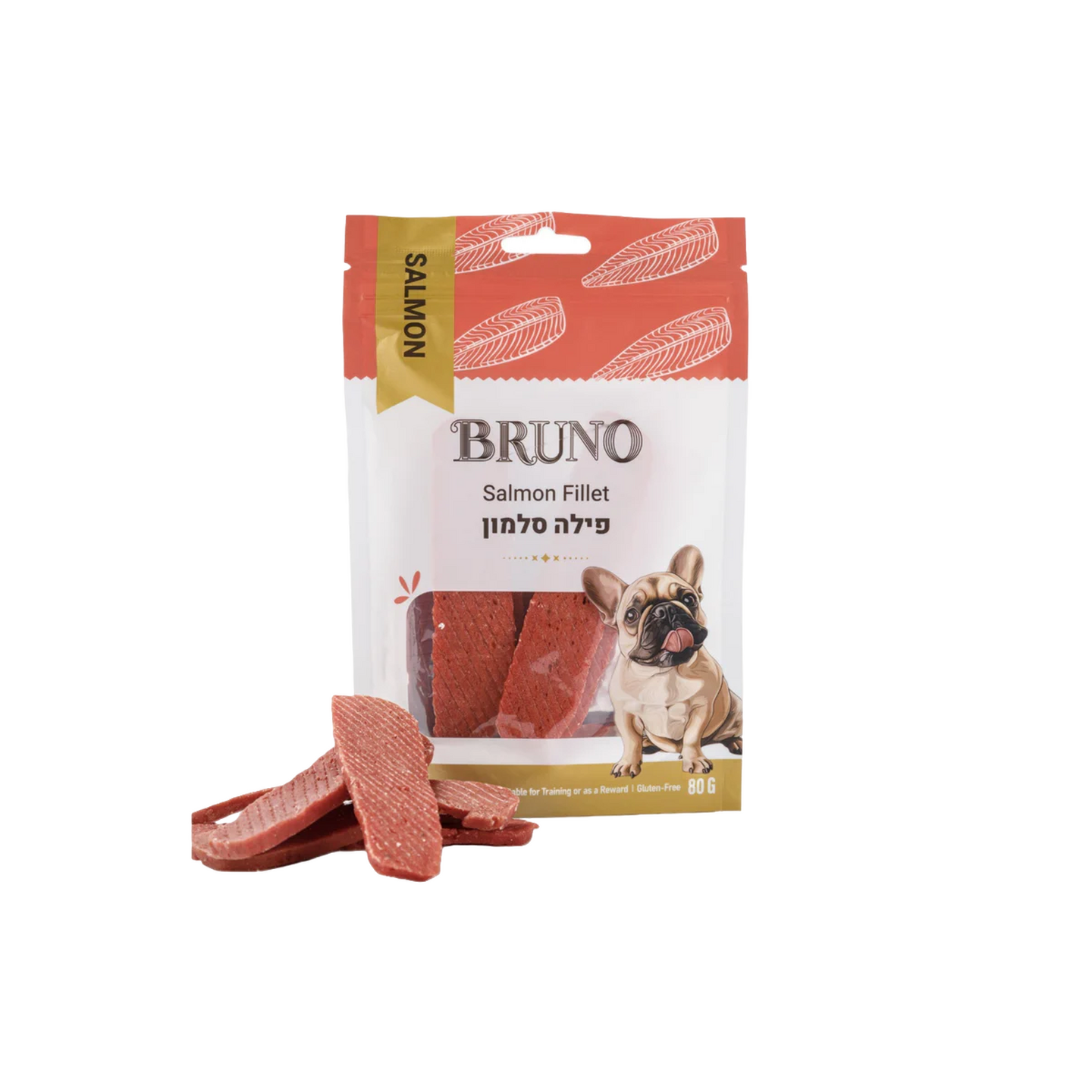 BRUNO ברונו חטיף פילה סלמון לכלב