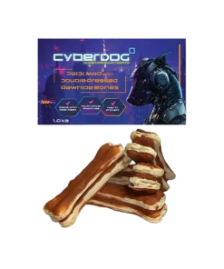 CYBERDOG סייבר דוג חטיף עצם סנדוויץ' כפולה בציפוי ברווז