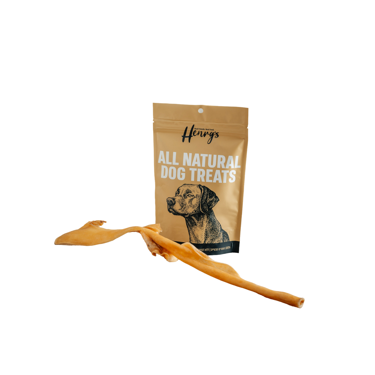 Henry's הנריס חטיף טבעי לכלב קרקפת באפולו ארוכה