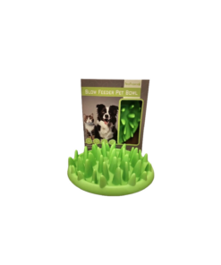 Pets Project קערה ירוקה להאכלה איטית לכלב ולחתול